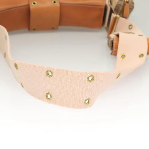 DIOR Trotter Canvas Street Chic Shoulder Bag Brown Gold - Picture 7 of 12